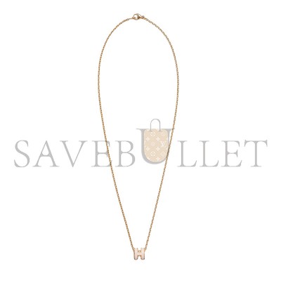 HERMES GOLD POP H NECKLACE METAL 